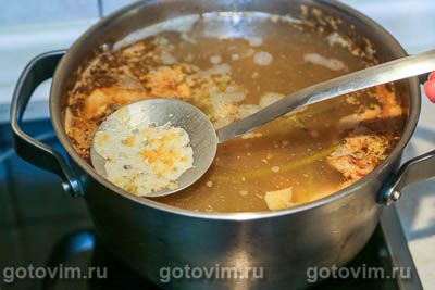 Суп рыбный с беконом Суп рыбный с беконом