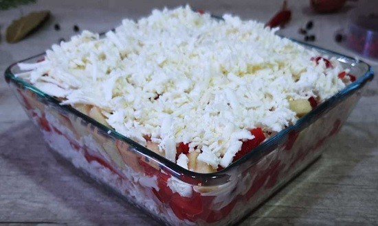 
Вкусный салат Загадка для гостей, просто объедение — попробуйте и удивите своих гостей	