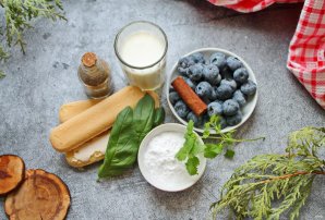 Пряный крем из голубики Пряный крем из голубики