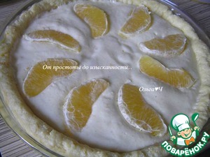 Творожный пирог с апельсином Творожный пирог с апельсином