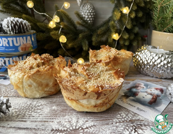 Хрустящие пирожки с тунцом и пекинской капустой Хрустящие пирожки с тунцом и пекинской капустой