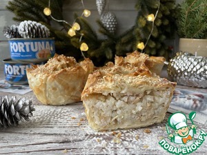 Хрустящие пирожки с тунцом и пекинской капустой Хрустящие пирожки с тунцом и пекинской капустой