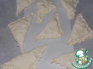 Слойки с творожным сыром и яблоками