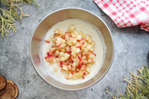 Ленивый кекс с персиками и творогом Ленивый кекс с персиками и творогом