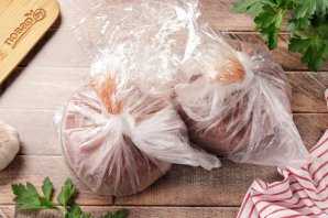 Домашняя печеночная колбаса в пакете Домашняя печеночная колбаса в пакете