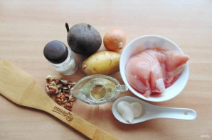 Куриный слоеный салат Куриный слоеный салат