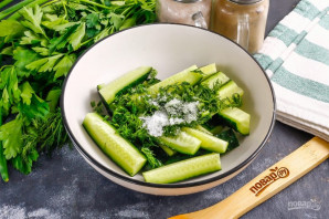 Малосольные огурцы в пакете Малосольные огурцы в пакете