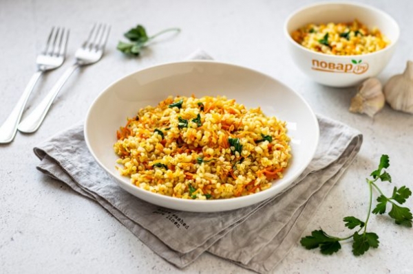 Булгур со шпинатом Булгур со шпинатом