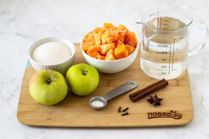 Компот из тыквы и яблок Компот из тыквы и яблок