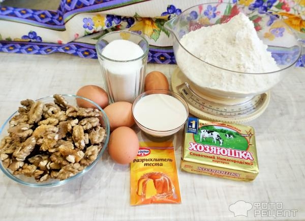 Рецепт: Кекс с орехами - Ароматная выпечка с грецким орехом Рецепт: Кекс с орехами - Ароматная выпечка с грецким орехом