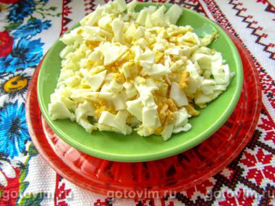 Салат «Подсолнух» с чипсами