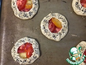 Галеты с помидорами Галеты с помидорами