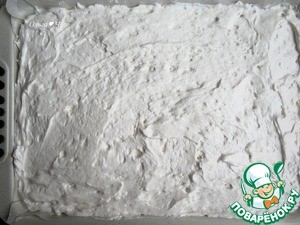 Белковый бисквитный рулет с хурмой