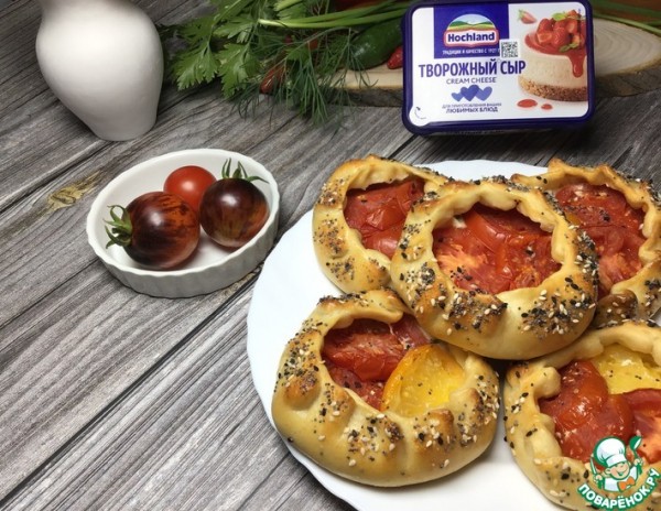Галеты с помидорами Галеты с помидорами