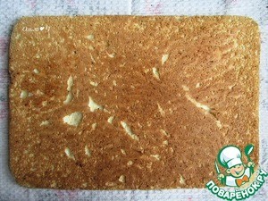 Белковый бисквитный рулет с хурмой