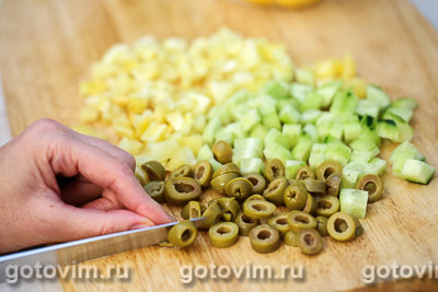 Макаронный салат с крабовыми палочками VIČI Макаронный салат с крабовыми палочками VIČI