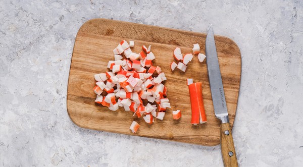 Крабовый салат без риса, пошаговый рецепт с фото на 262 ккал Крабовый салат без риса, пошаговый рецепт с фото на 262 ккал