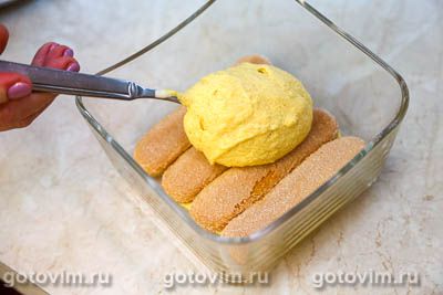 Тирамису с кремом из печеной тыквы (без яиц)