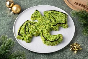 Салат с маринованными шампиньонами на год Дракона Салат с маринованными шампиньонами на год Дракона