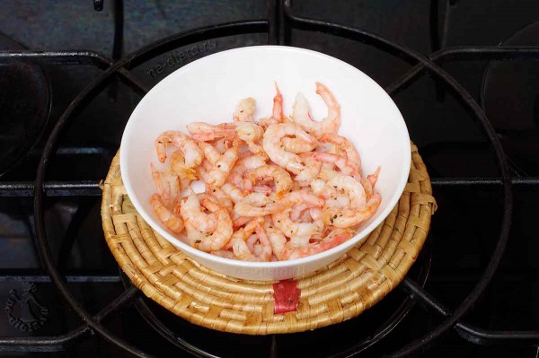 Фунчоза с креветками