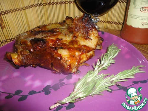 Баранье бедро, запеченное в духовке