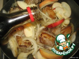 Бараньи рeбрышки с яблоками