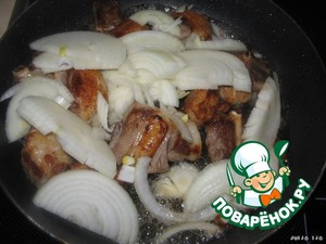 Бараньи рeбрышки с яблоками