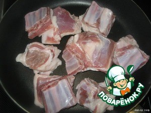 Бараньи рeбрышки с яблоками