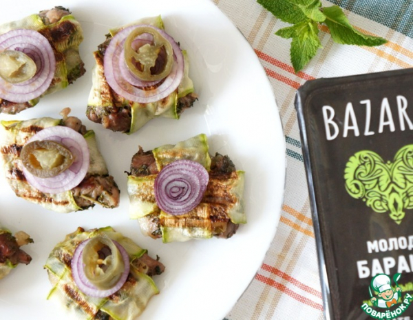 Баранина-гриль "Крестики-нолики"