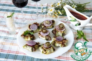 Баранина-гриль "Крестики-нолики"