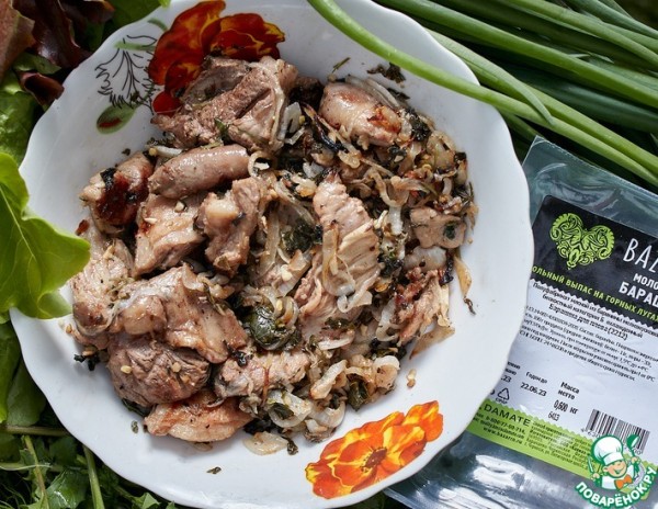 Баранина на углях с мятой Баранина на углях с мятой