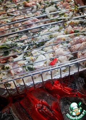 Баранина на углях с мятой Баранина на углях с мятой