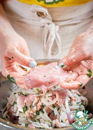 Баранина на углях с мятой Баранина на углях с мятой