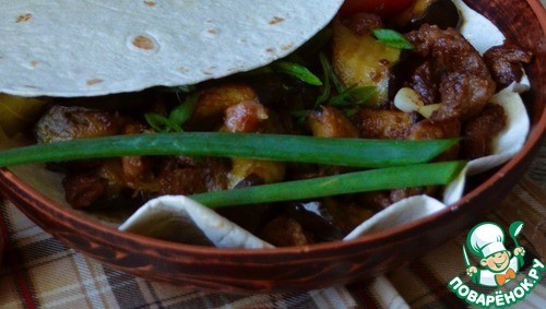 Баранина с баклажанами