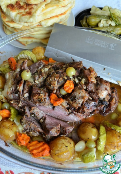 Баранина с овощами