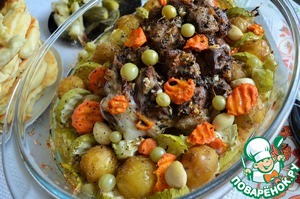 Баранина с овощами