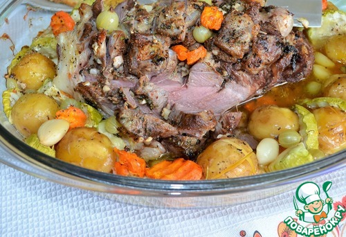 Баранина с овощами