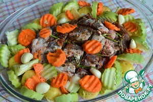 Баранина с овощами