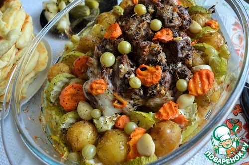 Баранина с овощами