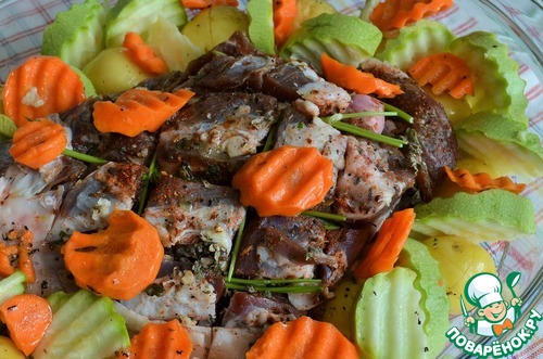 Баранина с овощами
