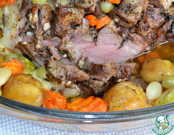 Баранина с овощами