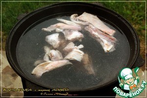 Баранина с жареной айвой в казане Баранина с жареной айвой в казане