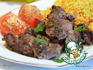 Баранина, запеченнная с помидорами