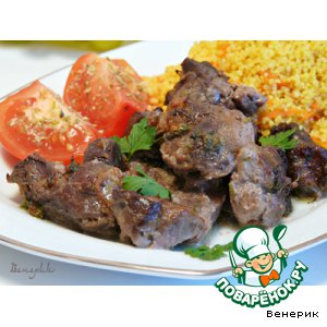 Баранина, запеченнная с помидорами