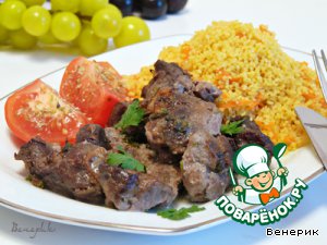 Баранина, запеченнная с помидорами