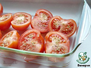 Баранина, запеченнная с помидорами