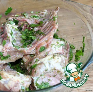 Баранья корейка с травами