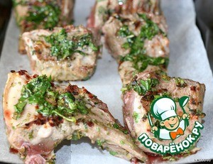Баранья корейка с травами