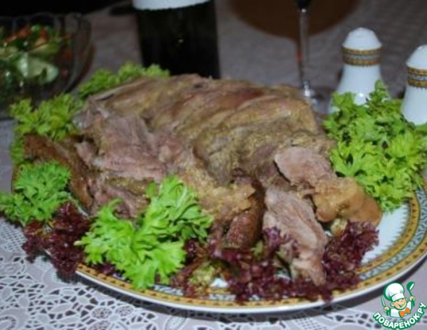 Баранья лопатка в мятно-лимонном маринаде Баранья лопатка в мятно-лимонном маринаде