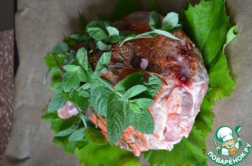 Баранья лопатка в соляной корочке Баранья лопатка в соляной корочке